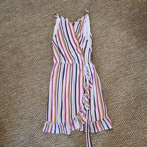 Striped Wrap Sundress